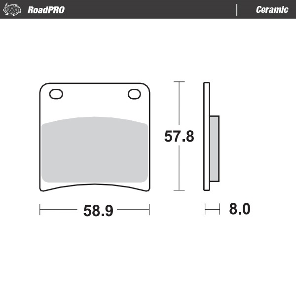 Moto-Master : Brake pad RoadPro | Ceramic