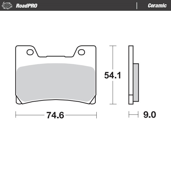 Moto-Master : Brake pad RoadPro | Ceramic