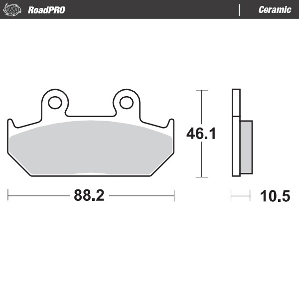 Moto-Master : Brake pad RoadPro | Ceramic
