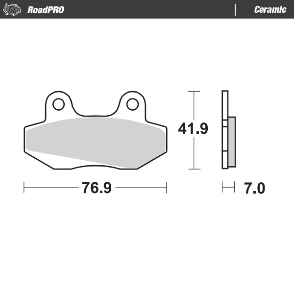 Moto-Master :  Brake pad RoadPRO Ceramic