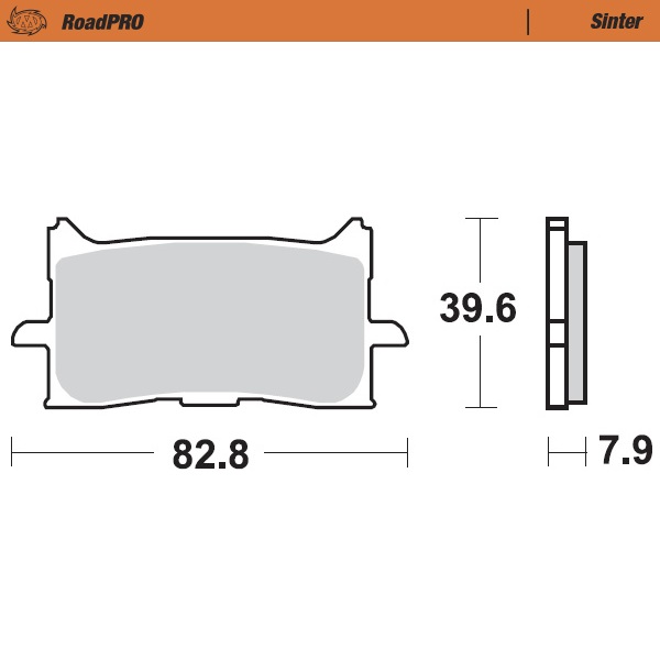 Moto-Master :  Brake pad RoadPRO Sinter front