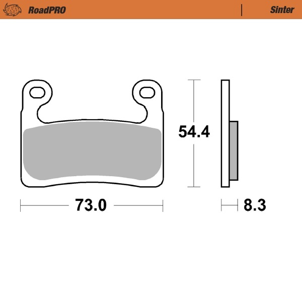 Moto-Master :  Brake pad RoadPRO Sinter front