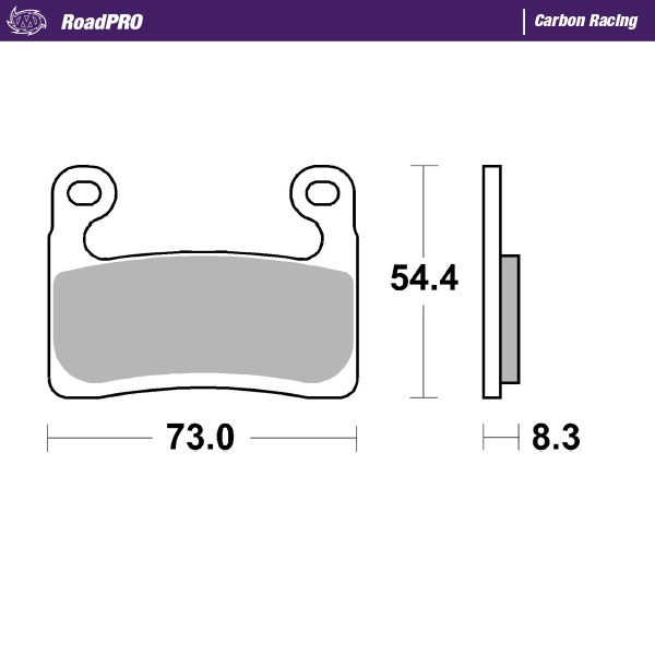 Moto-Master : Brake pad RoadPro | Carbon Racing