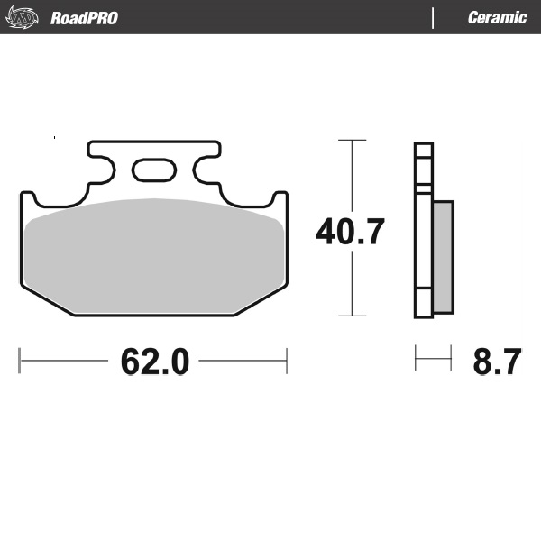 Moto-Master : Brake pad RoadPro | Ceramic