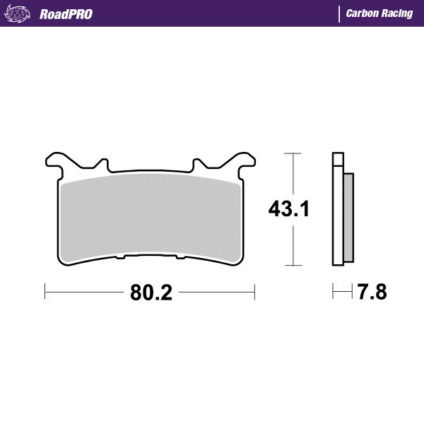 Moto-Master : Brake pad RoadPro | Carbon Racing