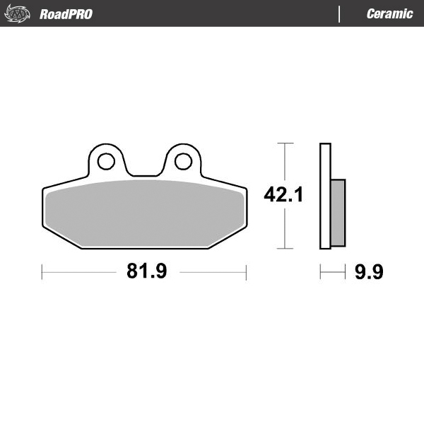 Moto-Master : Brake pad RoadPro | Ceramic