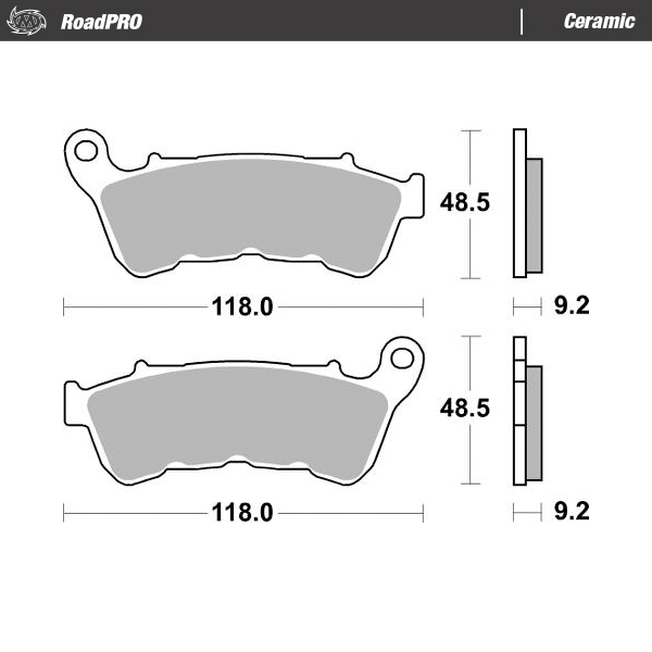 Moto-Master : Brake pad RoadPro | Ceramic