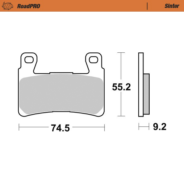Moto-Master : Brake pad RoadPro | Sinter front