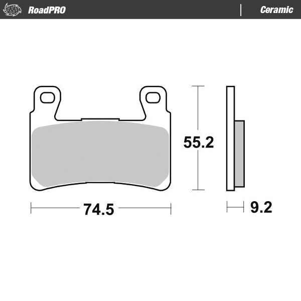 Moto-Master : Brake pad RoadPro | Ceramic