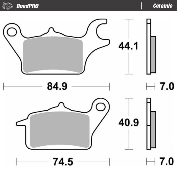 Moto-Master :  Brake pad RoadPRO Ceramic