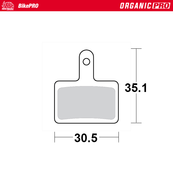 Brake pad bicycle Organic Pro: Shimano B type