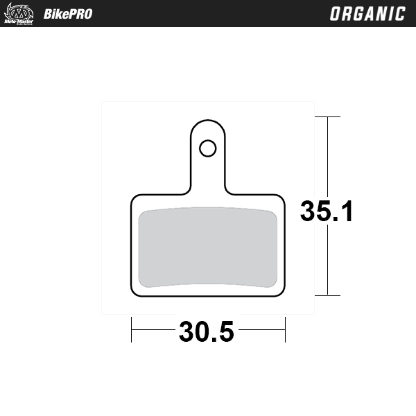 Brake pad bicycle Organic: Shimano B type