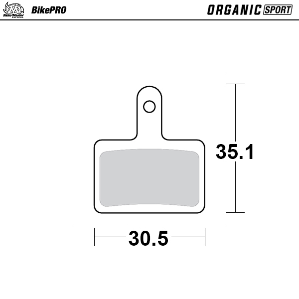 Brake pad bicycle Organic Sport: Shimano B type