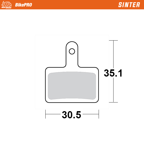 Brake pad bicycle Sinter: Shimano B type