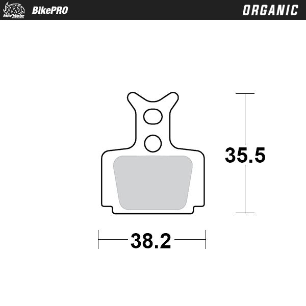Brake pad bicycle Organic: Formula C1,Cura,Cure-E, Mega, R1, R1R, Rx, RO, ROR, The One