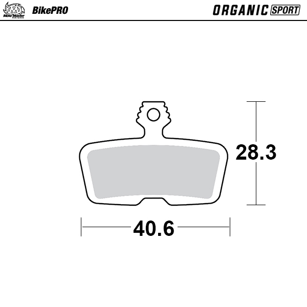 Moto-Master :  Brake pad bicycle Organic Sport: Avid Code R, Sram Guide RE
