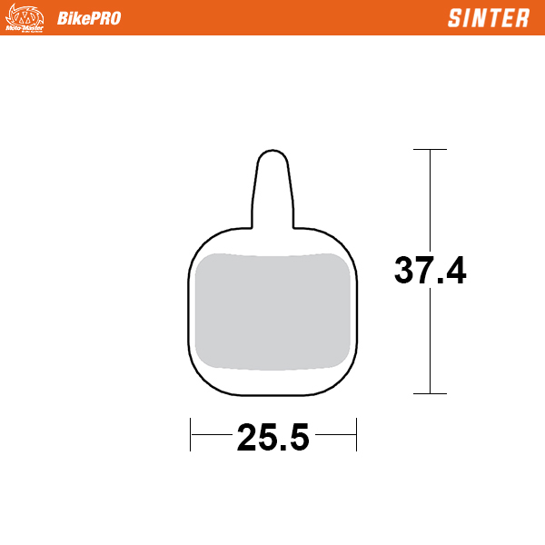 Brake pad bicycle Sinter: Tektro IO