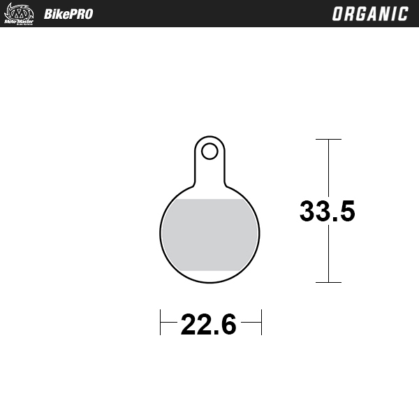 Moto-Master :  Brake pad bicycle Organic: Tektro IOX