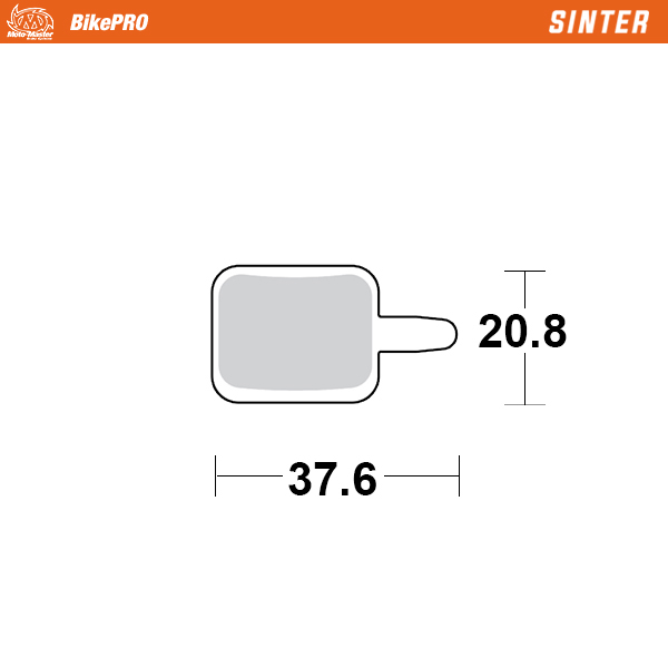 Moto-Master: Brake pad Bicycle | Sinter | Assess E-Solex, Mechanical