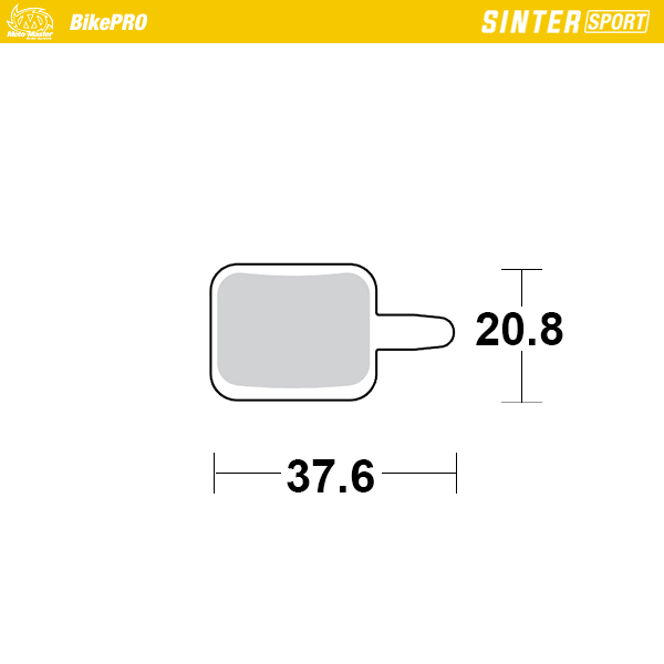 Moto-Master :  Brake pad bicycle Sinter Sport: Assess E-Solex, Mechanical