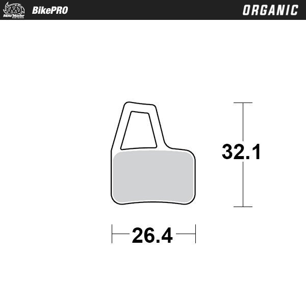 Moto-Master: Brake pad Bicycle | Organic | Hayes: El Camino