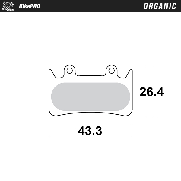 Brake pad bicycle Organic: Hope Mono 6
