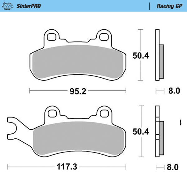 Moto-Master :  Brake pads Racing GP: ATV/UTV