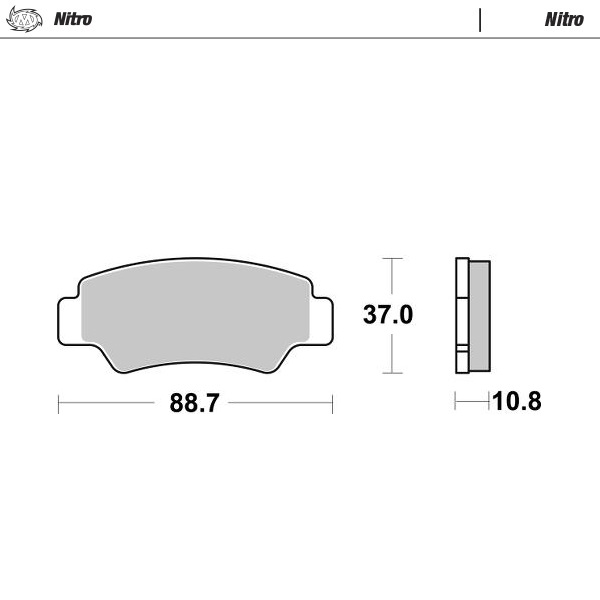 Moto-Master: Brake pad ATV | Nitro