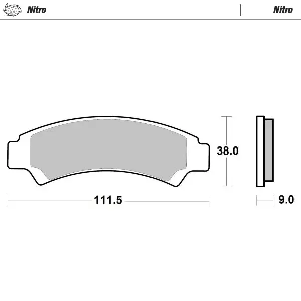 Moto-Master: Brake pad ATV | Nitro