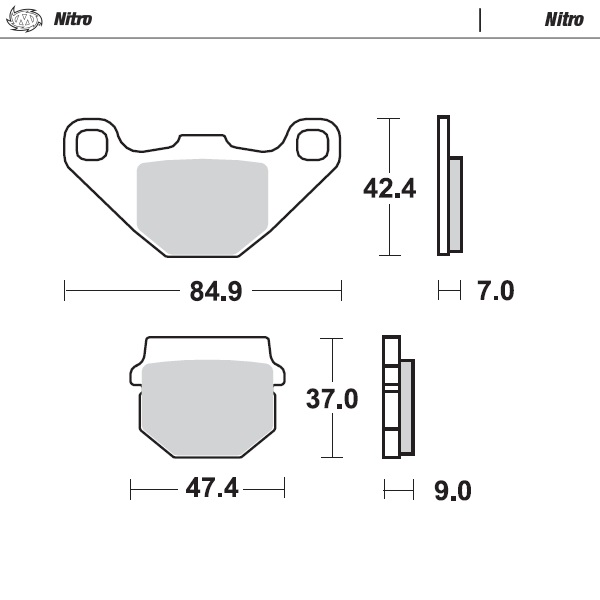 Moto-Master : Brake pad MX | Nitro