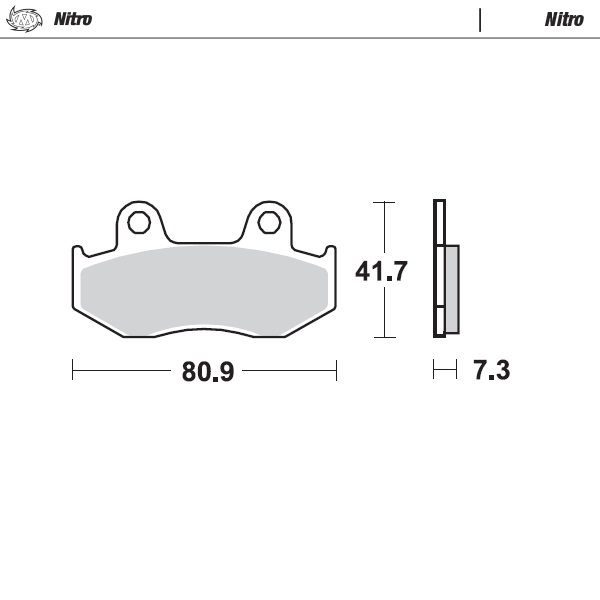 Moto-Master : Brake pad MX | Nitro