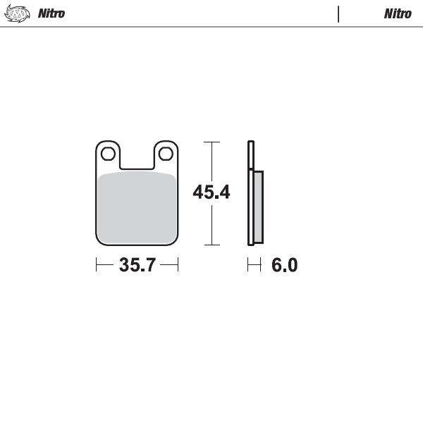 Moto-Master : Brake pad MX | Nitro