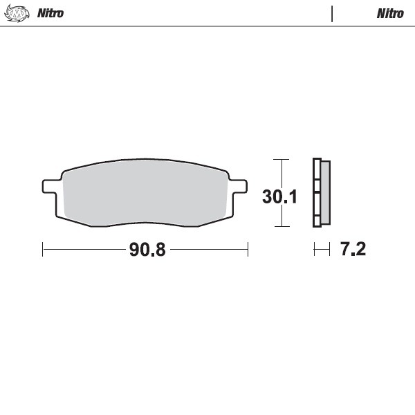 Moto-Master : Brake pad MX | Nitro