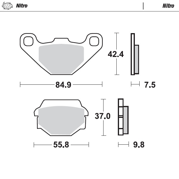 Moto-Master : Brake pad MX | Nitro