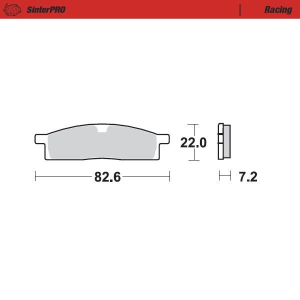 [91211] Moto-Master : Brake pad MX | Racing