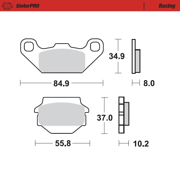Moto-Master: Brake pad MX | Racing