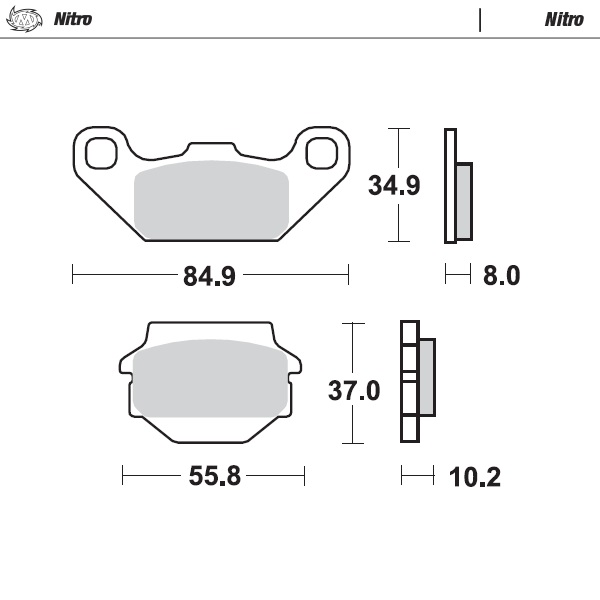 Moto-Master : Brake pad MX | Nitro