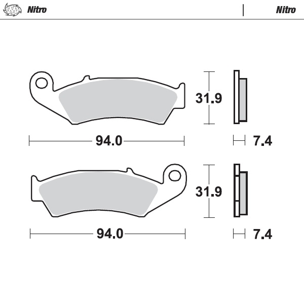 Moto-Master : Brake pad MX | Nitro
