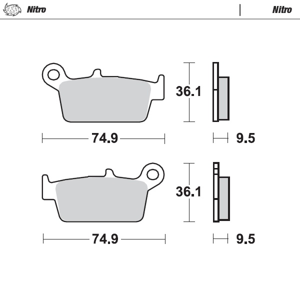 Moto-Master : Brake pad MX | Nitro