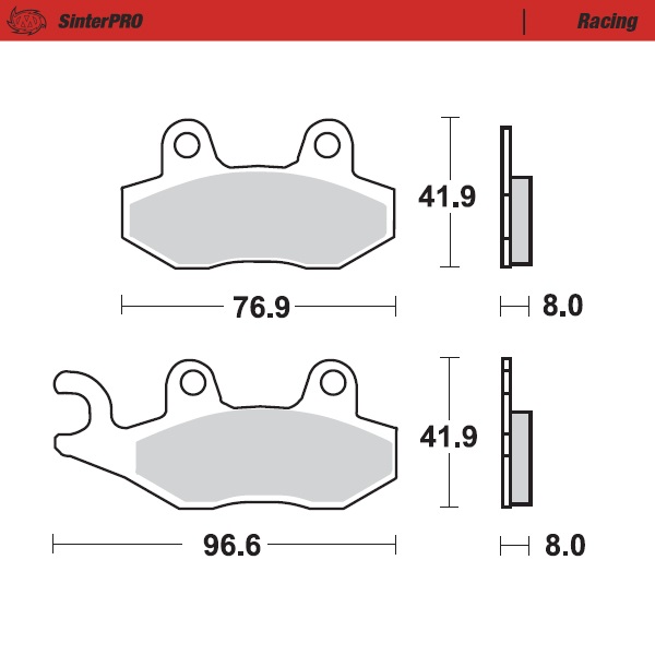 [91911] Moto-Master : Brake pad MX | Racing