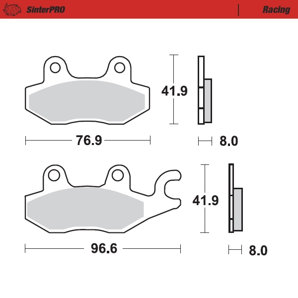Moto-Master: Brake pad MX | Racing
