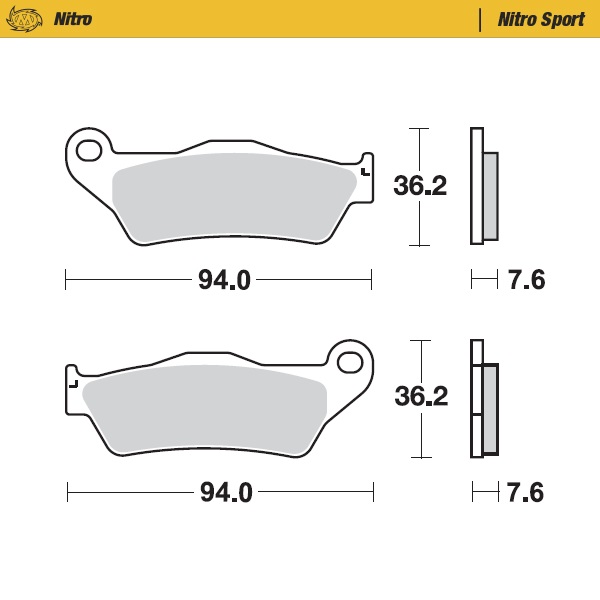 Moto-Master :  Brake pads Nitro Sport