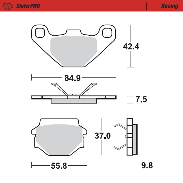 Moto-Master: Brake pad MX | Racing