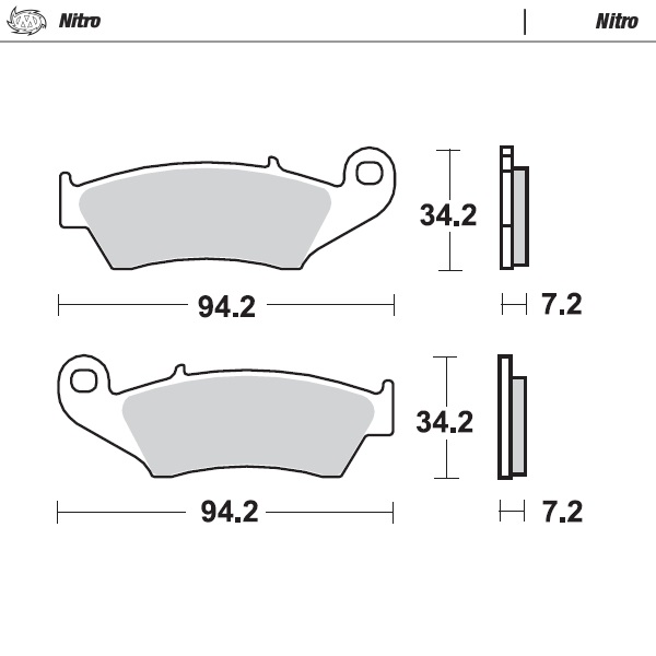 Moto-Master : Brake pad MX | Nitro