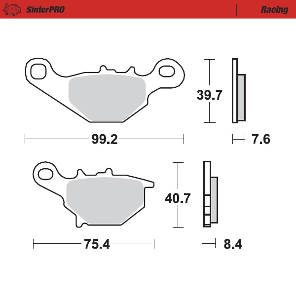 Moto-Master: Brake pad MX | Racing