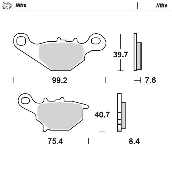 Moto-Master : Brake pad MX | Nitro