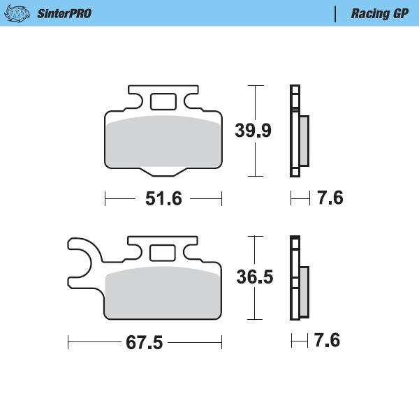 [94112] Moto-Master : Brake pad MX | Racing GP