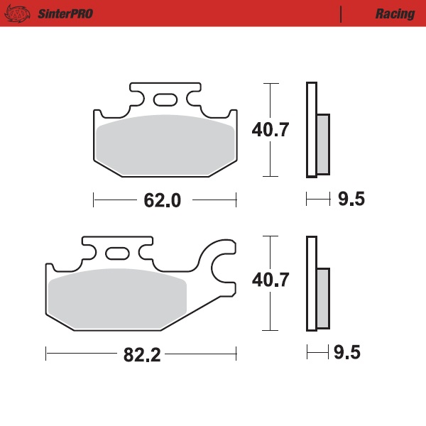 [94211] Moto-Master : Brake pad MX | Racing