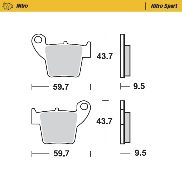 Moto-Master : Brake pad MX | Nitro Sport