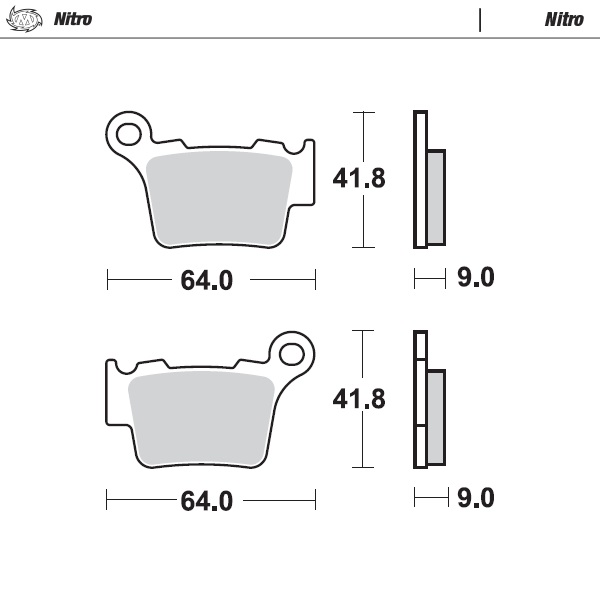 [xxx-94421] Moto-Master :  Brake pads Nitro
